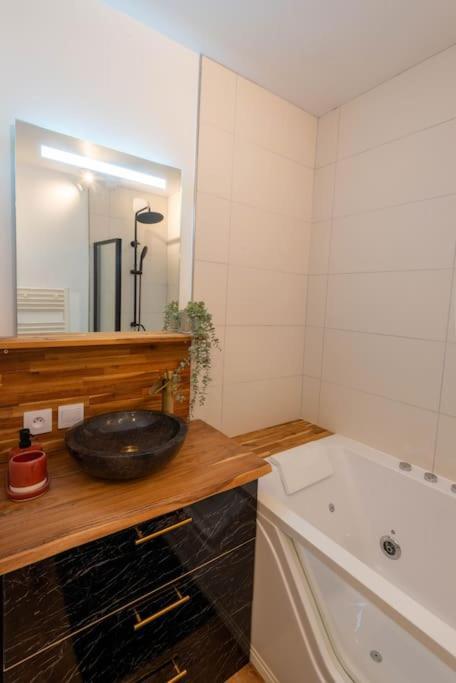 Balneo & Sauna, Sejour Detente Aux Teinturiers - Metro Charpennes - Garage Villeurbanne Eksteriør billede